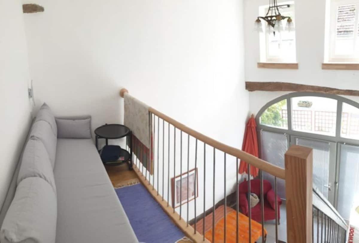 Moderne Wohnung mit Studio in Bauernhausscheune am See Biersdorf Exterior foto